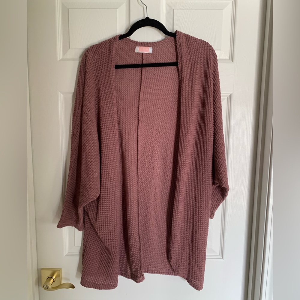 Long Purple Cardigan